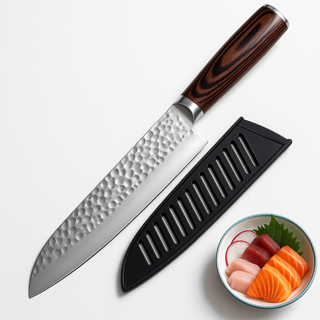 Couteau Santoku en Acier Inoxydable - Tetsu (鉄)
