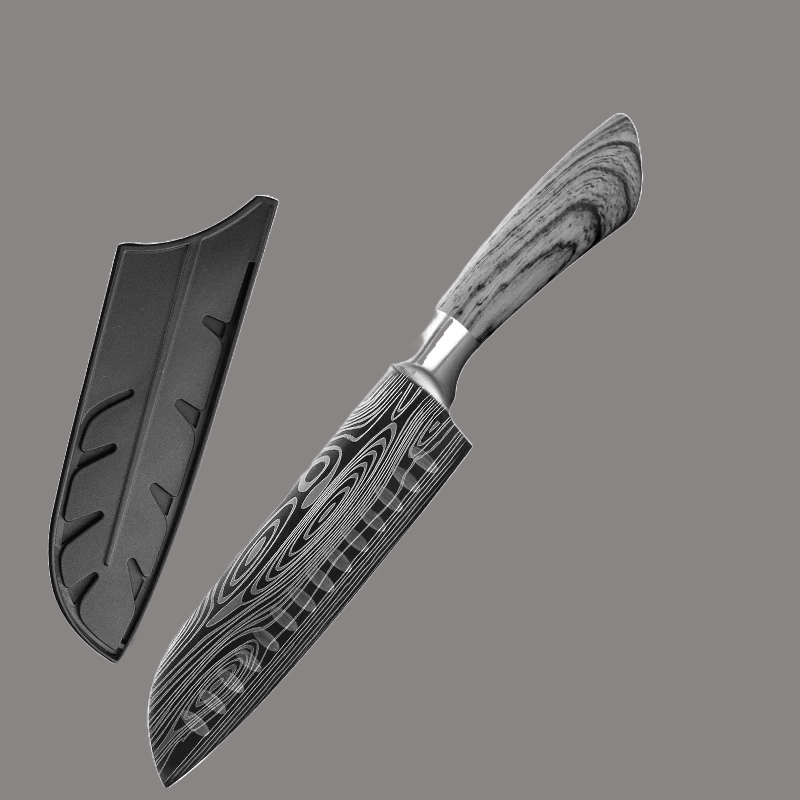 Couteau Santoku en Acier - Kaminari (雷)