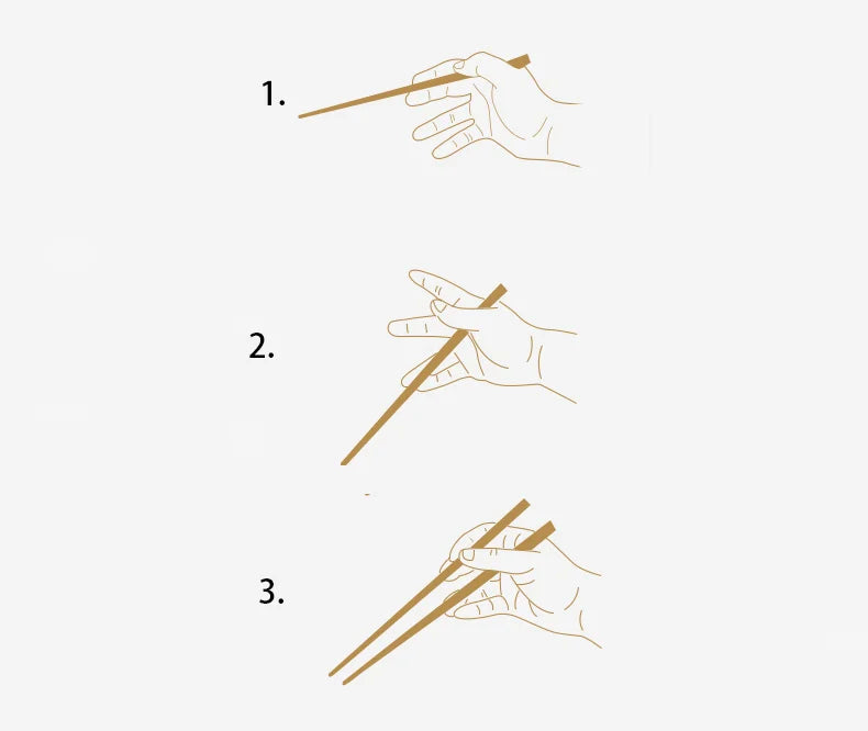 Baguettes Japonaises en acier inoxydable - Kairo (魁龍)