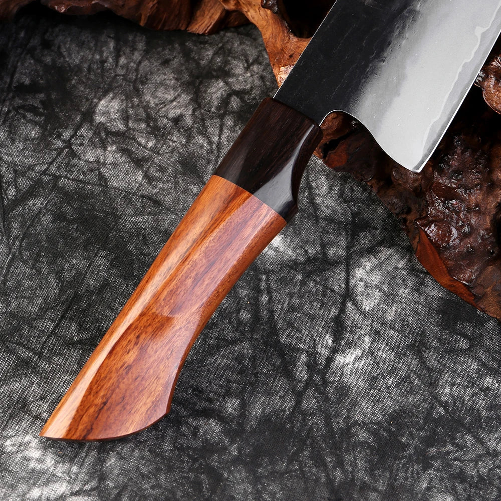 Couteau Nakiri en acier Damassé 18 cm - Yami (闇)