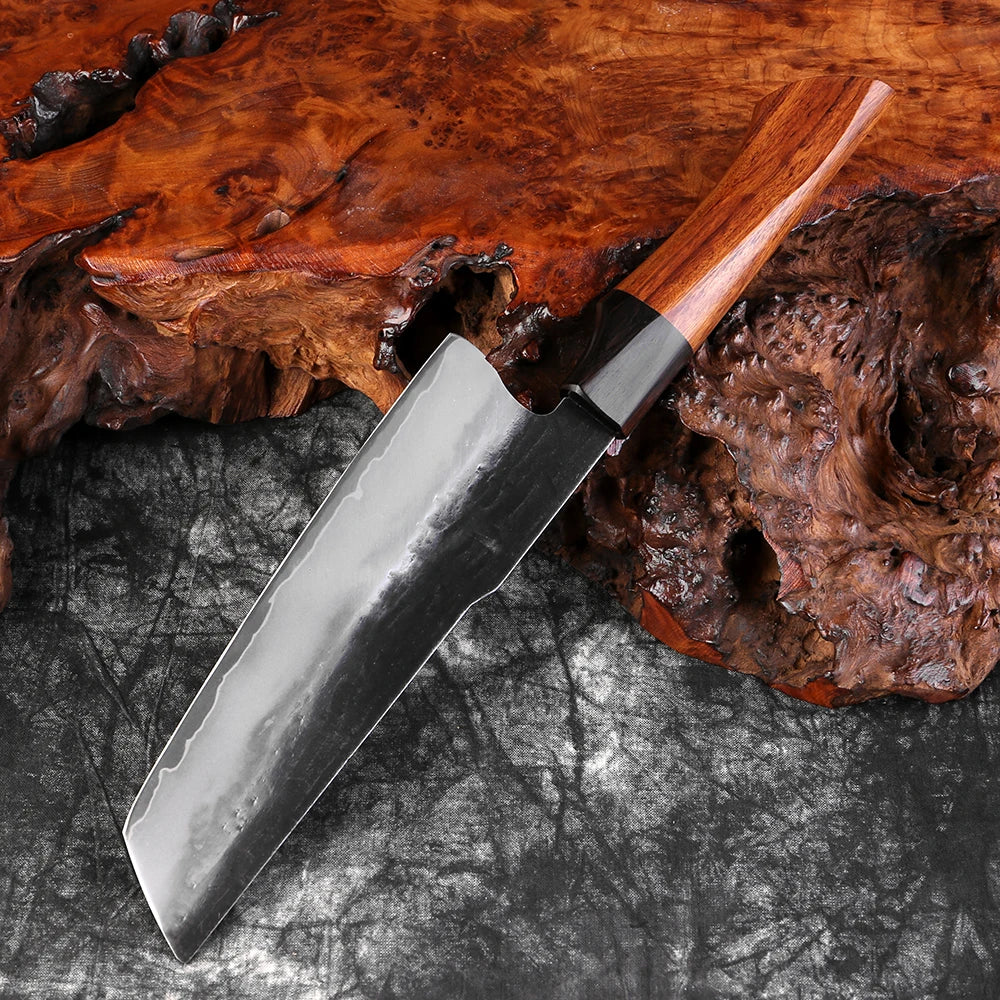 Couteau Nakiri en acier Damassé 18 cm - Yami (闇)