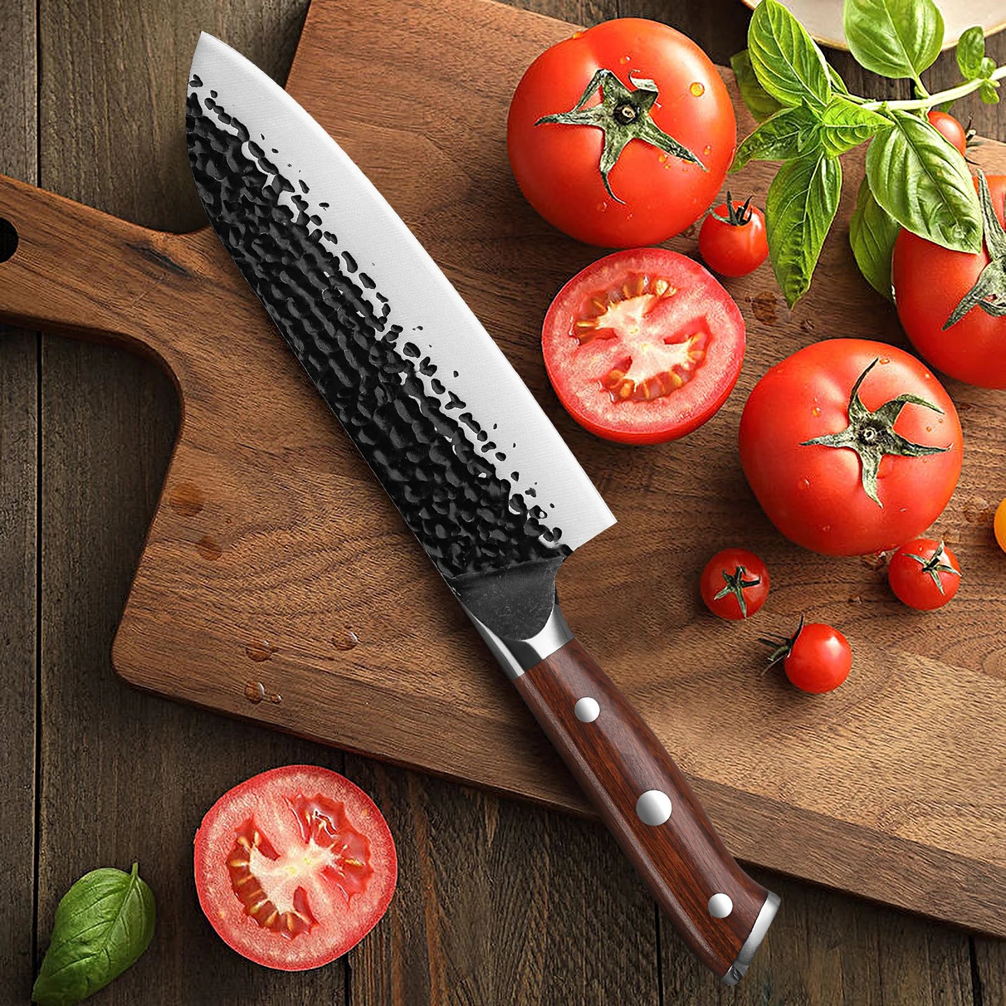Couteau Santoku en Acier Inoxydable 18 cm - Hikari (光)