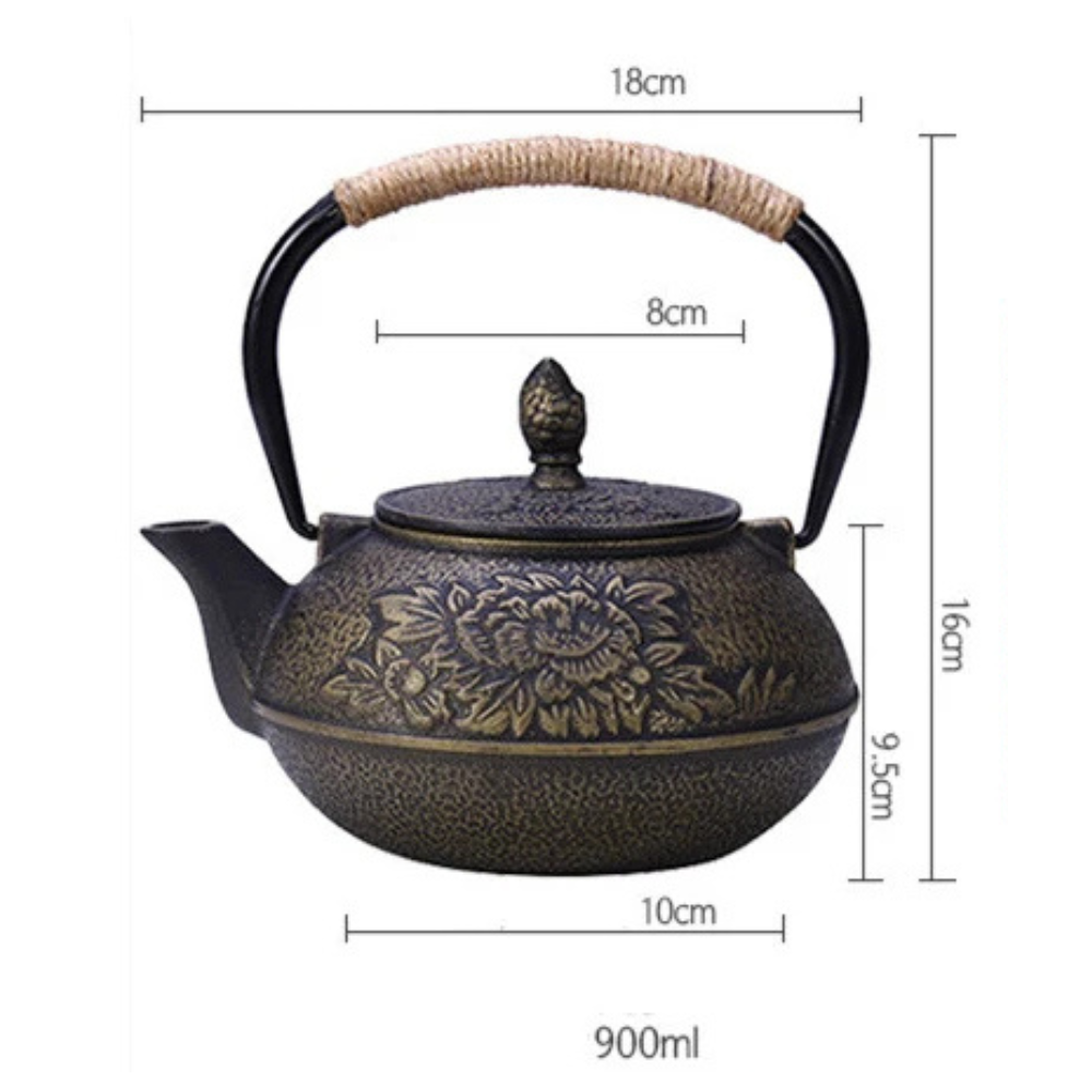 Théière Japonaise en fonte 900 ml - Saku (咲)