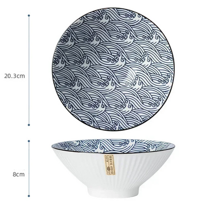 Bol à Ramen en Porcelaine émaillée - Tōge (峠)