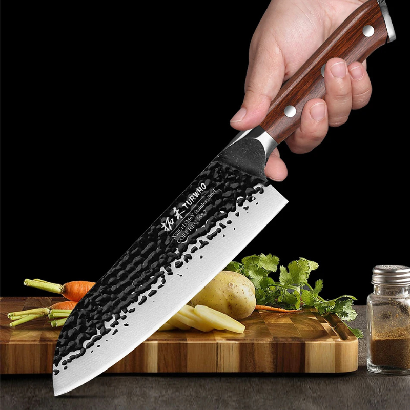 Couteau Santoku en Acier Inoxydable 18 cm - Hikari (光)