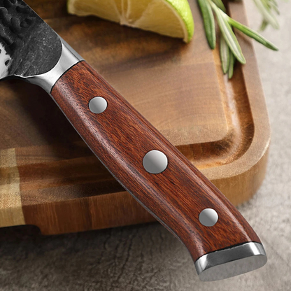 Couteau Santoku 12,8 cm en Acier Inoxydable - Bushi (武士)