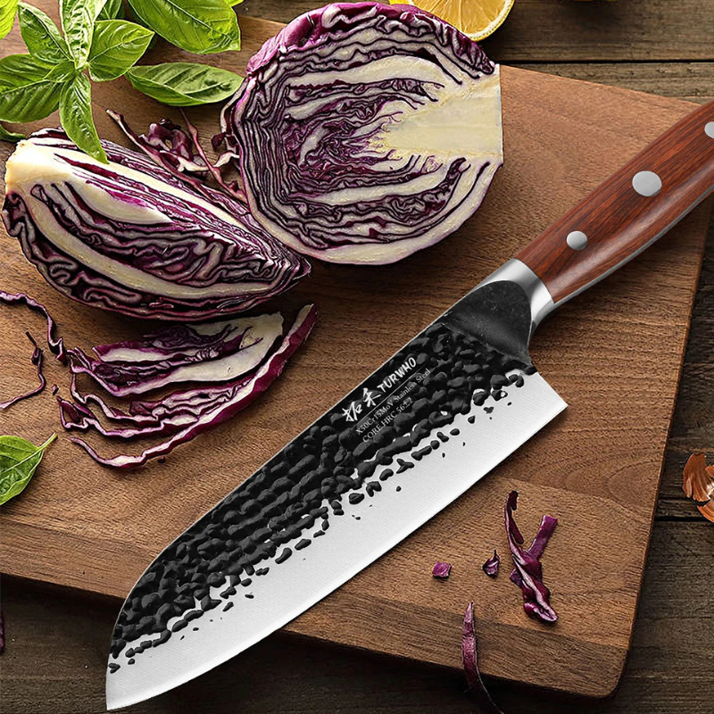 Couteau Santoku en Acier Inoxydable 18 cm - Hikari (光)