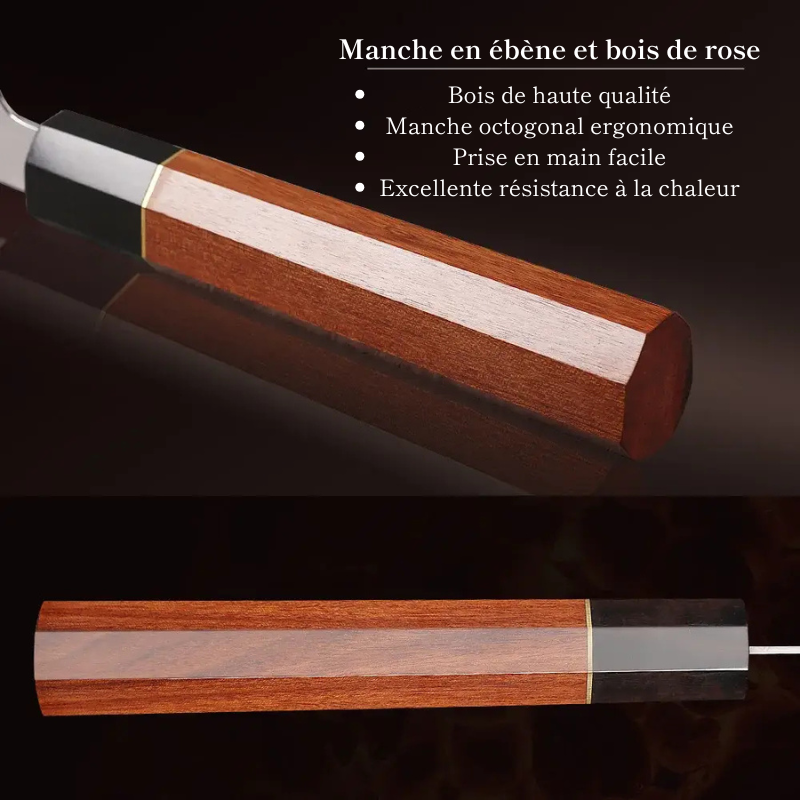 Couteau Nakiri en acier Damassé 16 cm - Ryu (龍)