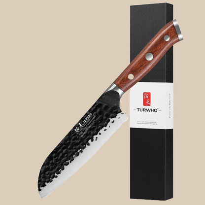 Couteau Santoku 12,8 cm en Acier Inoxydable - Bushi (武士)