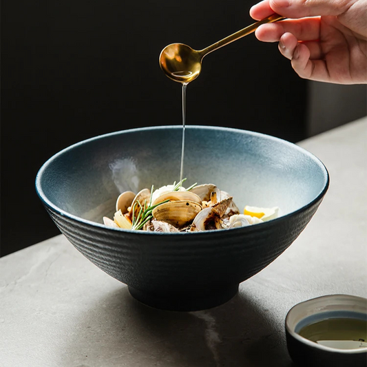 Bol à Ramen en porcelaine style rétro - Sabi (錆)