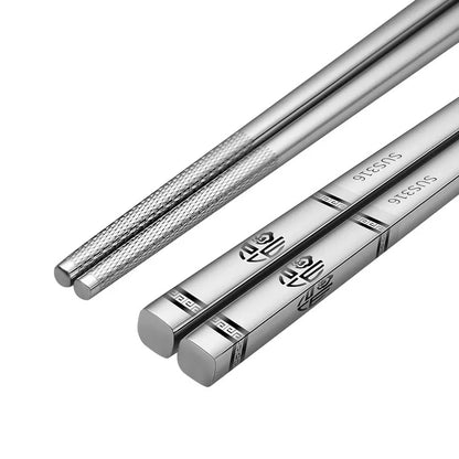 Baguettes Japonaises en acier inoxydable - Kairo (魁龍)