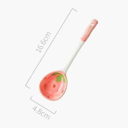 Bol à Ramen en Céramique motif Fraise - Ichigo (苺)