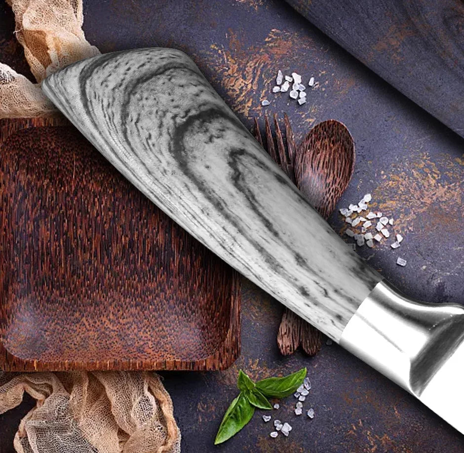 Couteau Santoku en Acier - Kaminari (雷)