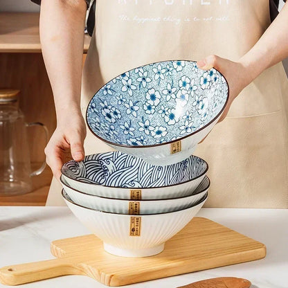 Bol à Ramen en Porcelaine émaillée - Tōge (峠)