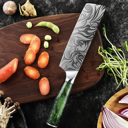 Couteau Nakiri en acier inoxydable 17 cm - Kaito (海斗)