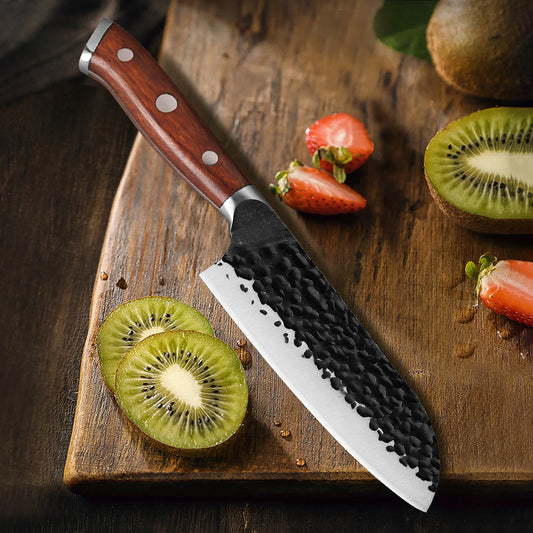 Couteau Santoku 12,8 cm en Acier Inoxydable - Bushi (武士)