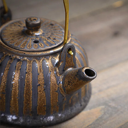 Théière Japonaise vintage en céramique - Sumi (墨)