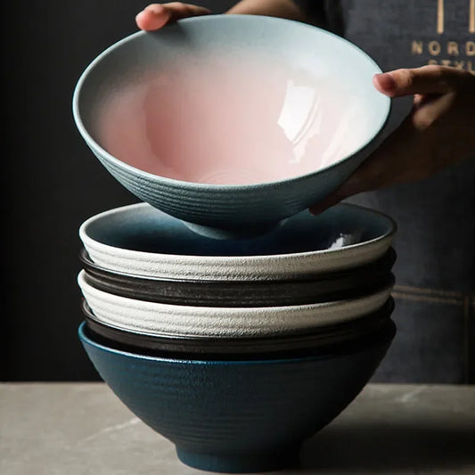 Bol à Ramen en porcelaine style rétro - Sabi (錆)