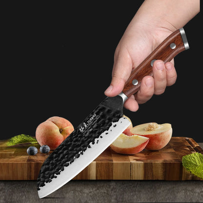 Couteau Santoku 12,8 cm en Acier Inoxydable - Bushi (武士)