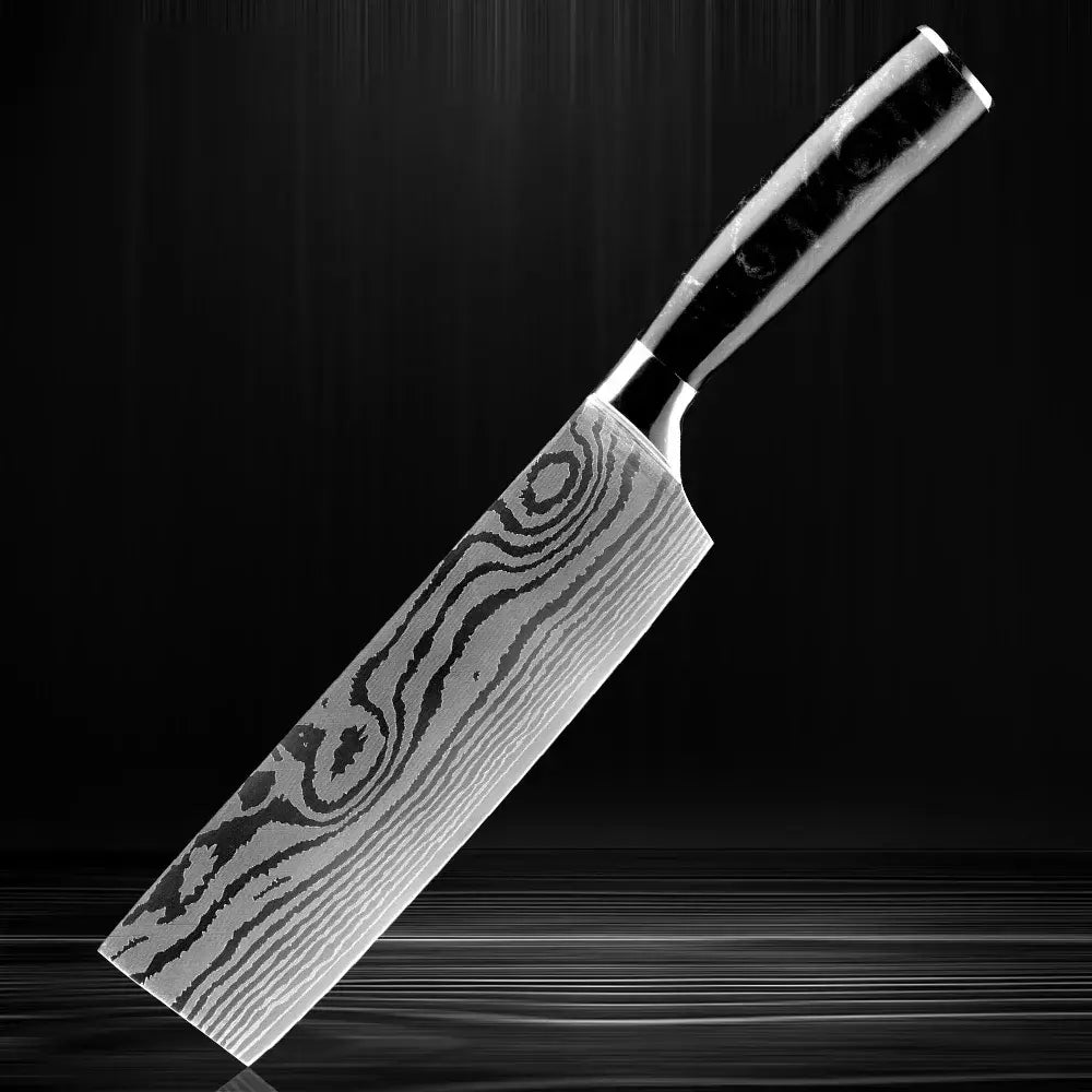 Couteau Nakiri en acier inoxydable 17 cm - Kaito (海斗)