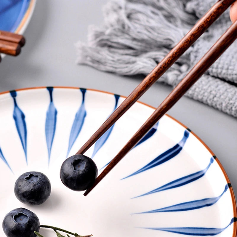 Baguettes Japonaises en bois 5 paires - Kiyomi (清美)