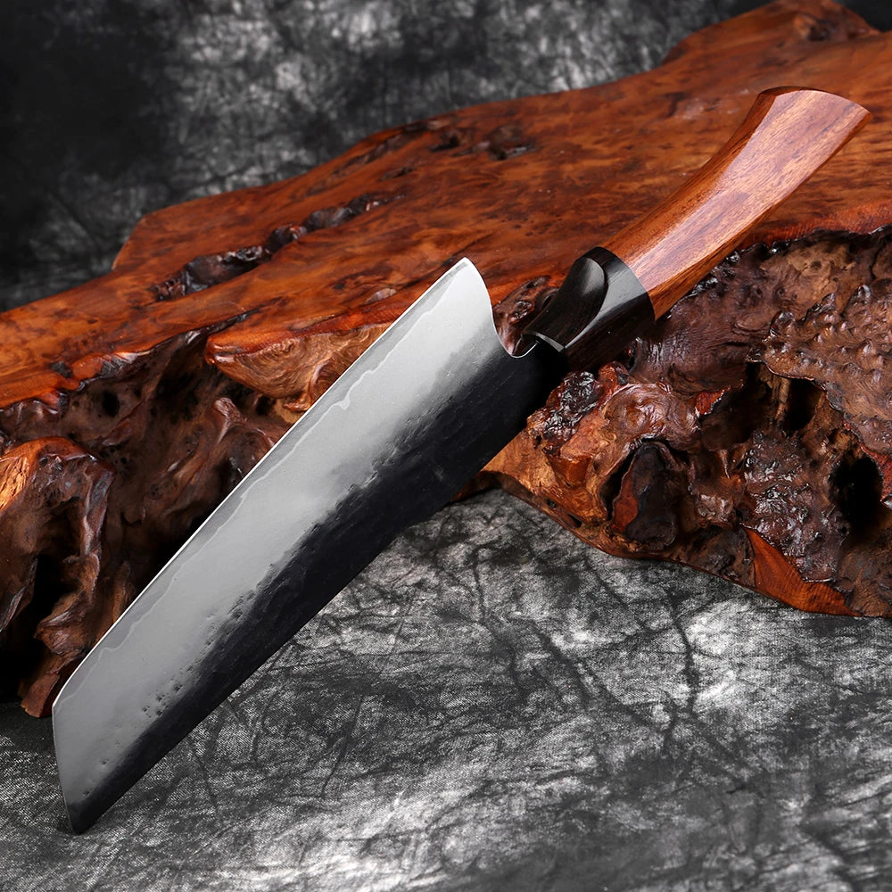 Couteau Nakiri en acier Damassé 18 cm - Yami (闇)