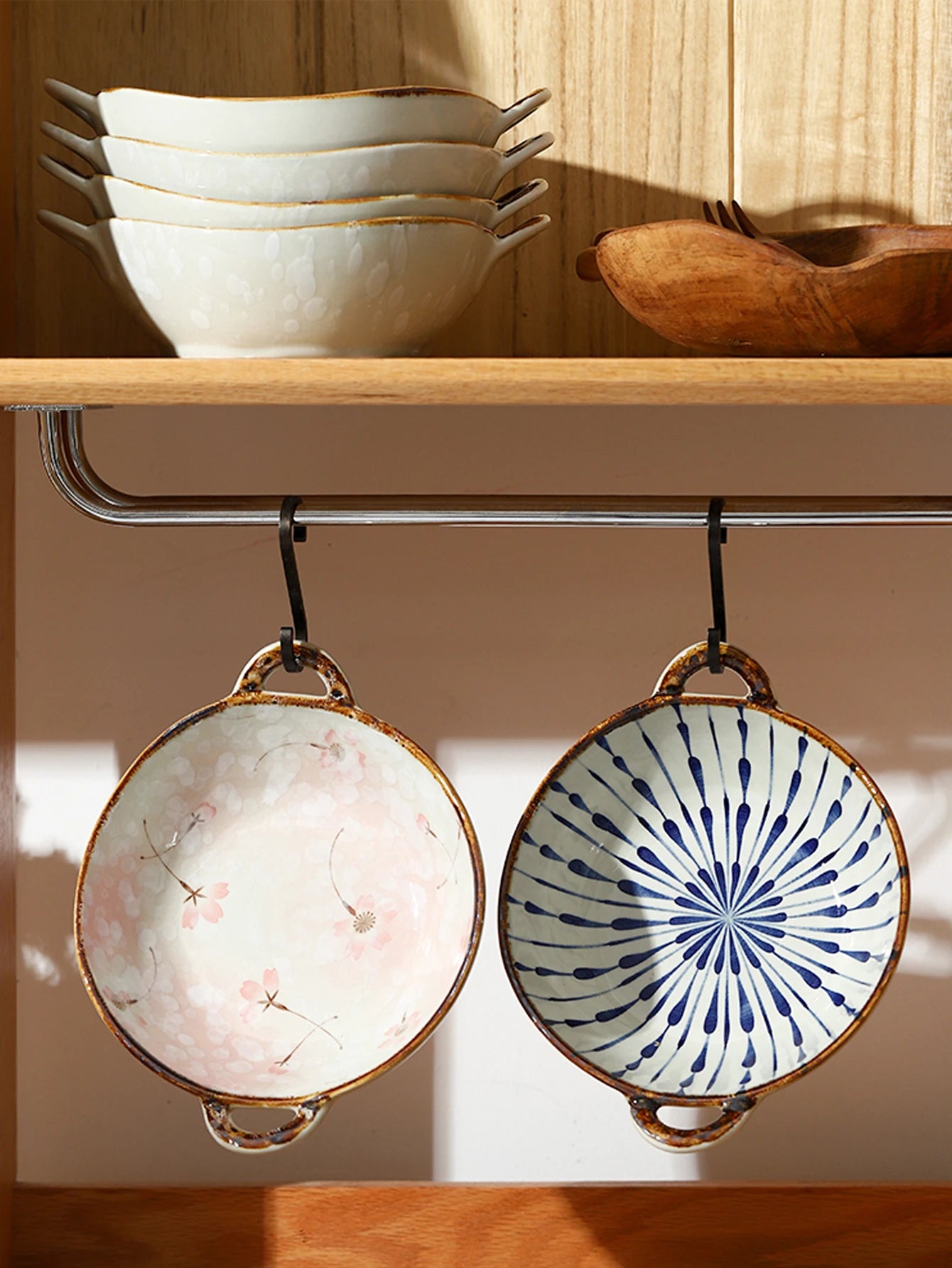 Bol à Ramen en porcelaine motif floral - Hana (花)