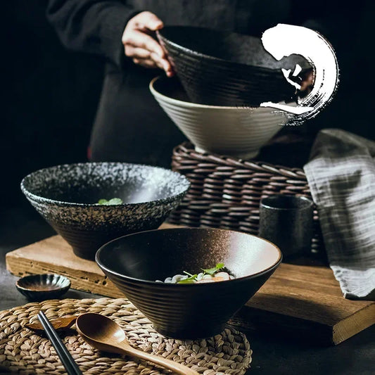 Lot de 4 Bols à Ramen en Porcelaine - Hō (朋)