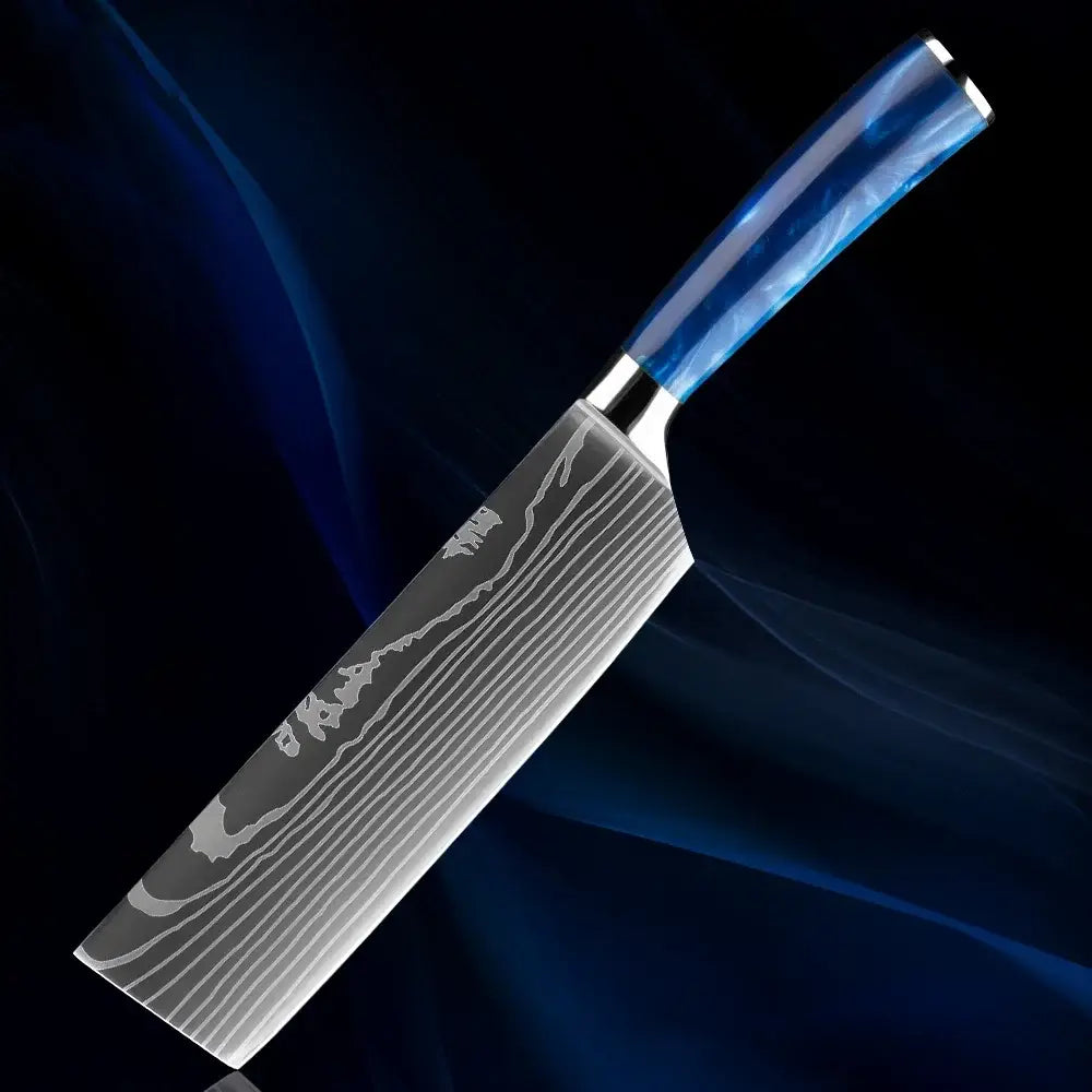 Couteau Nakiri en acier inoxydable 17 cm - Kaito (海斗)