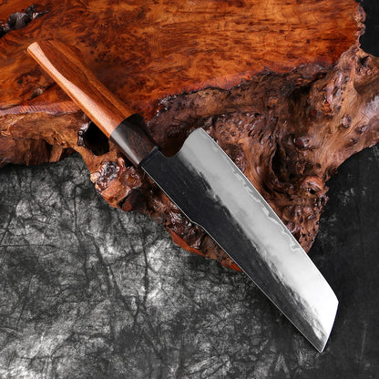 Couteau Nakiri en acier Damassé 18 cm - Yami (闇)